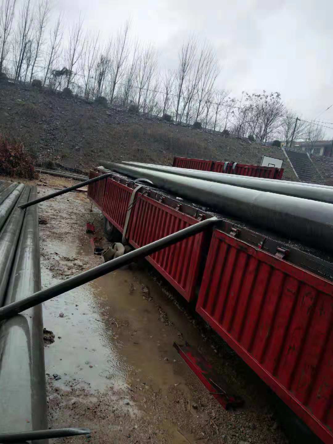 日照莒縣北12米預應力電線桿自缷車